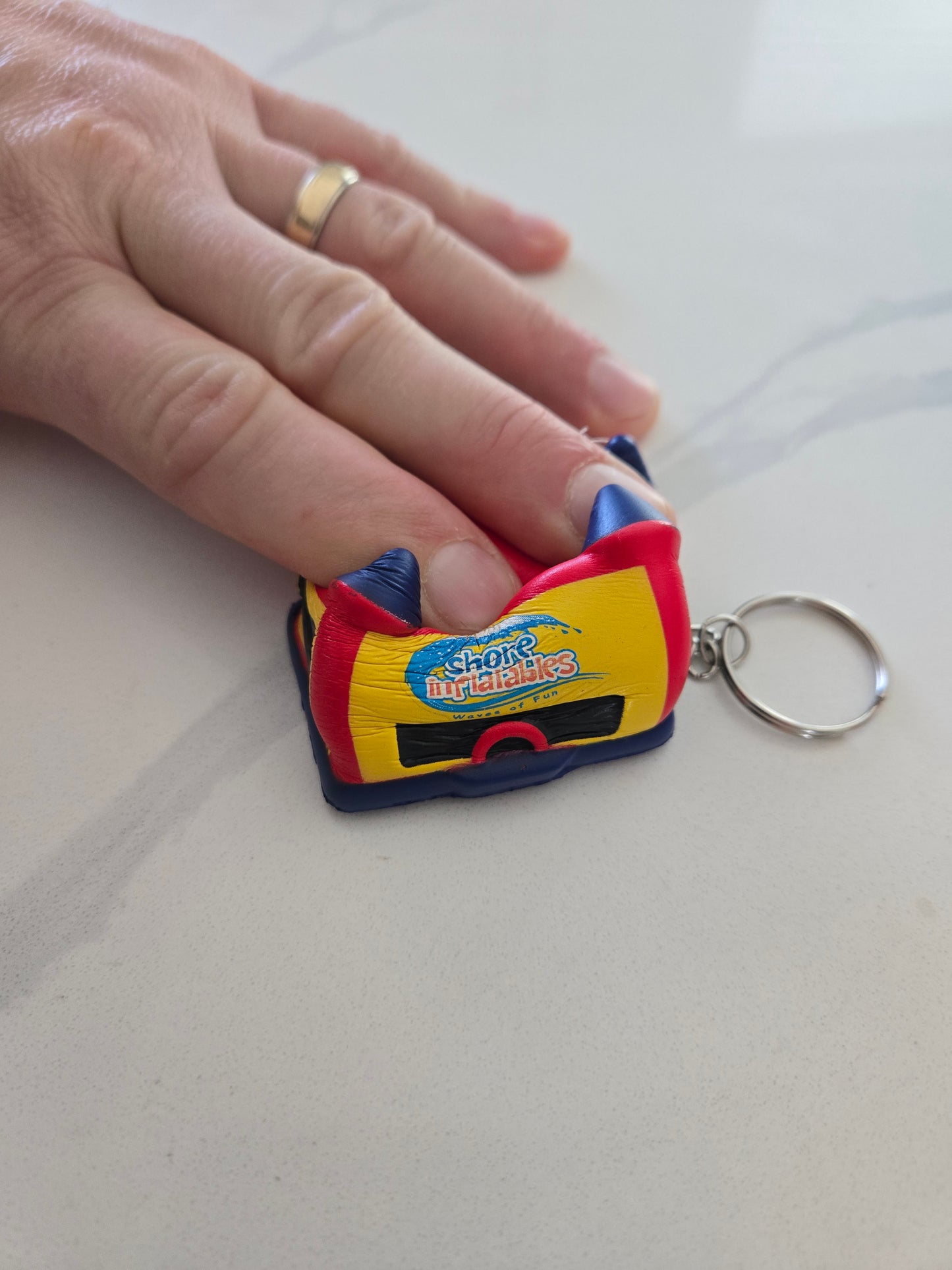 Bounce House Squishy Fidget Toy Keychain